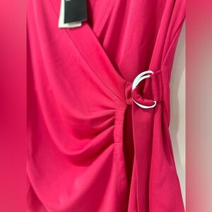 Magenta Chiffon dressy top